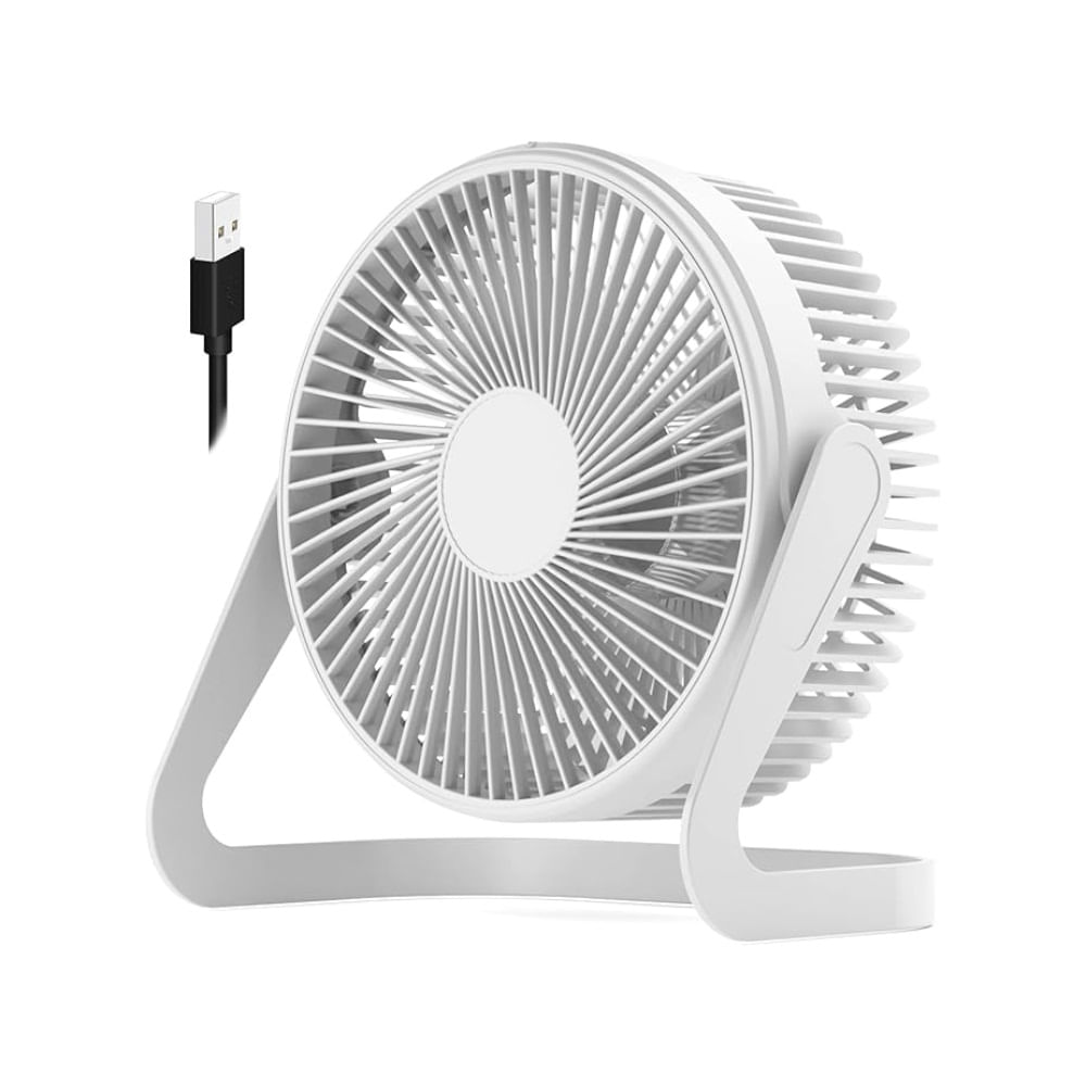 Ventilador de Escritorio Silencioso 24CM YR-S802 - Blanco