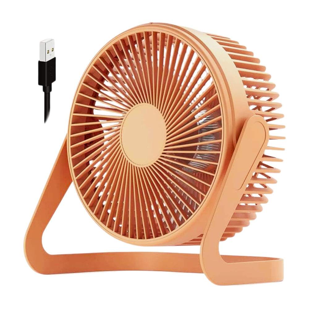 Ventilador de Escritorio Silencioso 24CM YR-S802 - Naranja