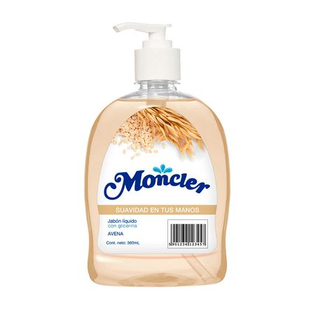 Jabón líquido Avena Moncler 360ml Jabón líquido Avena Moncler 360ml