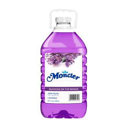 Jabón Líquido Lavanda Moncler 4 l Galón Jabón Líquido Lavanda Moncler 4 l Galón