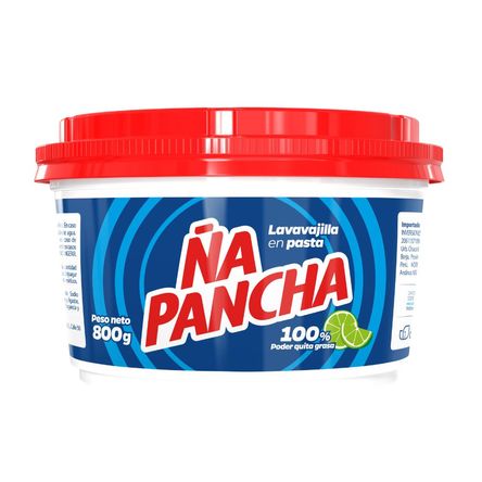 Lavavajilla en pasta Ña Pancha Limón 800gr Lavavajilla en pasta Ña Pancha Limón 800gr