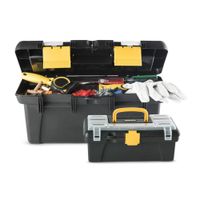 Caja de Herramientas Rimax 18' y 12' con Organizadores y Tapa Transparente