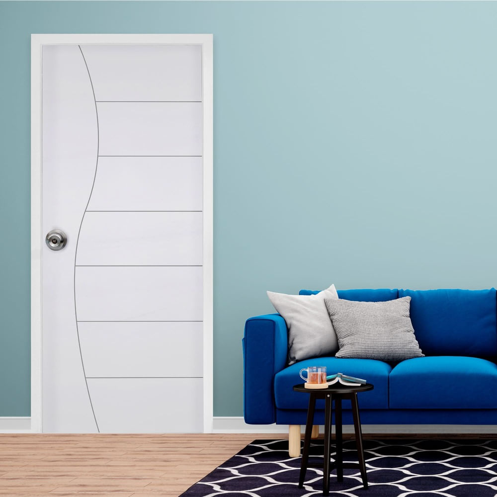 Puerta Interior Sienna Base Blanca 40x750x4070mm Dimfer Puerta Interior Sienna Base Blanca 40x750x4070mm Dimfer