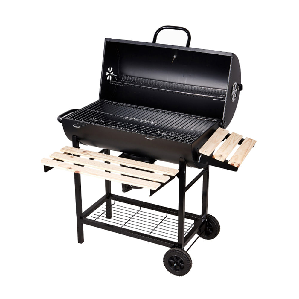 Parrilla a carbón Recta con bandejas Orange 112x94x62cm Parrilla a carbón Recta con bandejas Orange 112x94x62cm