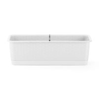 Macetero Rectangular Polinplast Blanco
