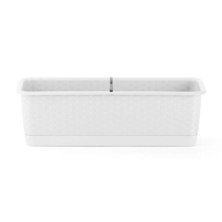 Macetero Rectangular Polinplast Blanco Macetero Rectangular Polinplast Blanco