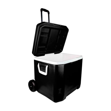 Cooler Yeti 63 Qt con ruedas y asa Negro Basa