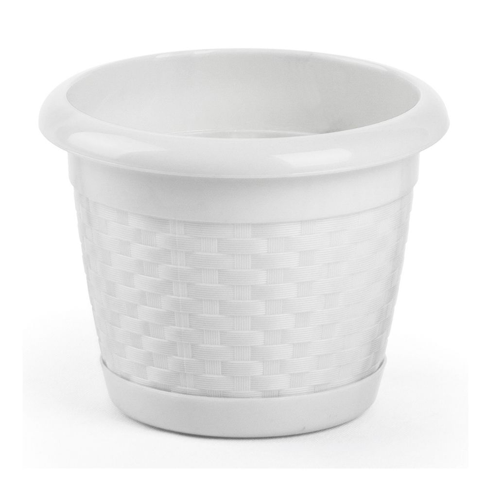 Maceta de Polipropileno Blanco #3 Garden Polinplast Maceta de Polipropileno Blanco #3 Garden Polinplast