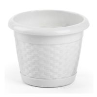 Maceta de Polipropileno Blanco #3 Garden Polinplast