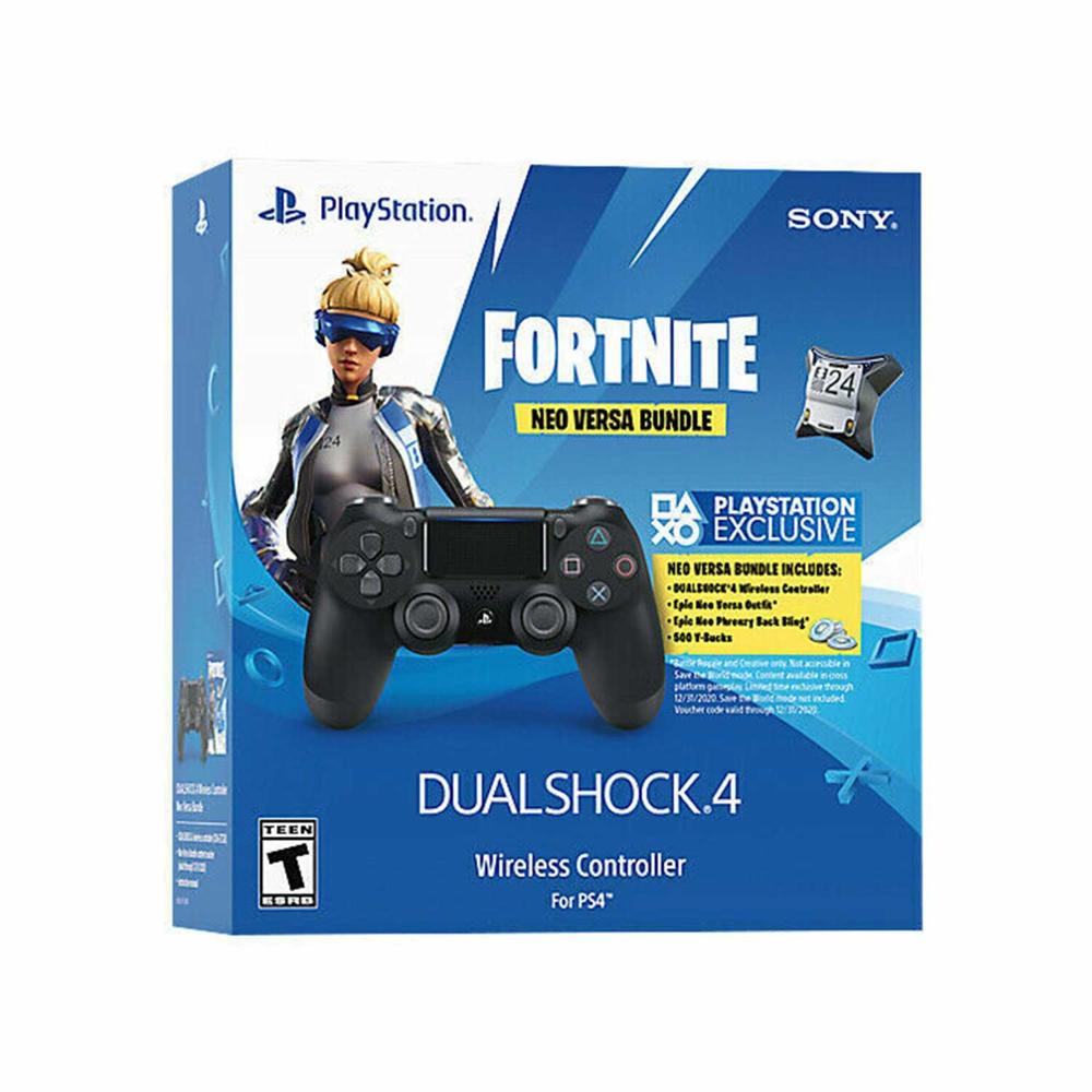 Mando Dualshock 4 Para Playstation 4 Negro Fortnite Neo Versa Bundle