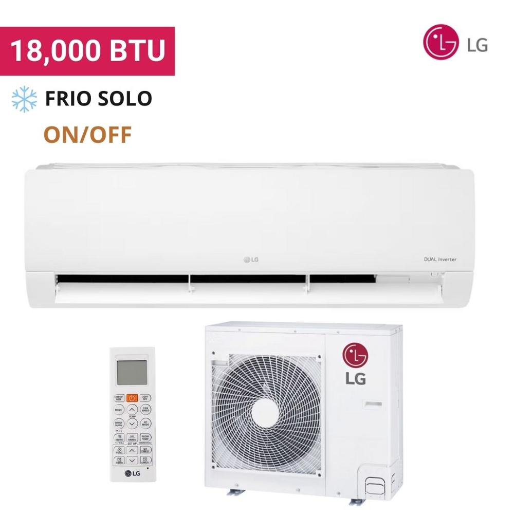 Aire Acondicionado LG 18 000 BTU Frio Solo On Off