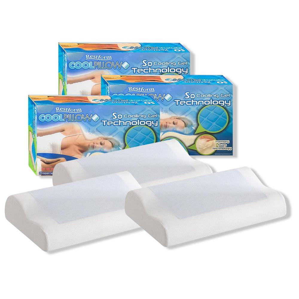 Almohada Ortopedica Viscoelastica Cervical Restform CoolPillow 3 Unidades