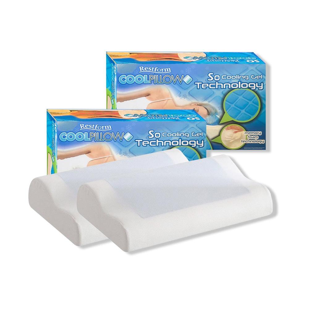 Almohada Ortopedica Viscoelastica Cervical Restform CoolPillow 2 Unidades