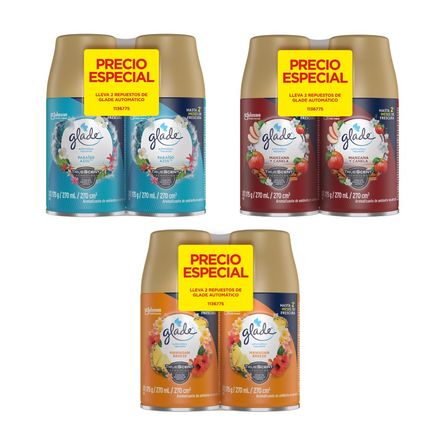 Repuesto Glade Automatico Aromas Variados x 2 Unidades Repuesto Glade Automatico Aromas Variados x 2 Unidades