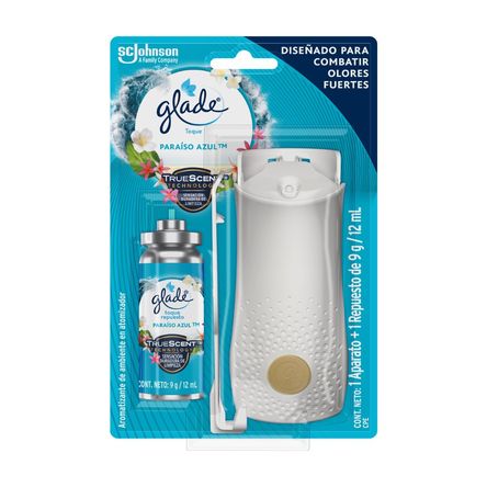 Ambientador Glade Toque Paraíso Azul 12ml Ambientador Glade Toque Paraíso Azul 12ml