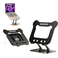 Soporte para Laptop Tablet Base Aluminio Giratorio Soporta 16""