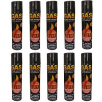 10 Gas Butano Ultra Refinado Recarga Todo Tipo Encendedores