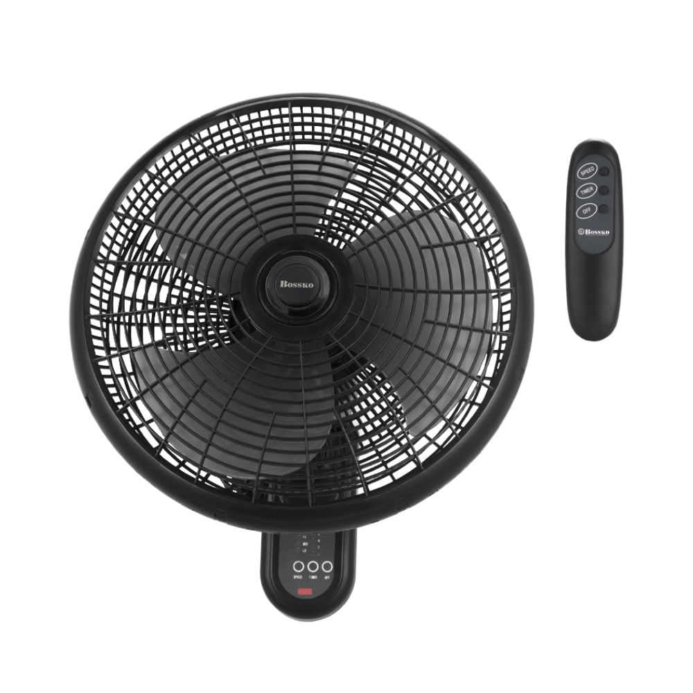 Ventilador Bossko de Pared BK 8210PD con Control Remoto 80 Watts