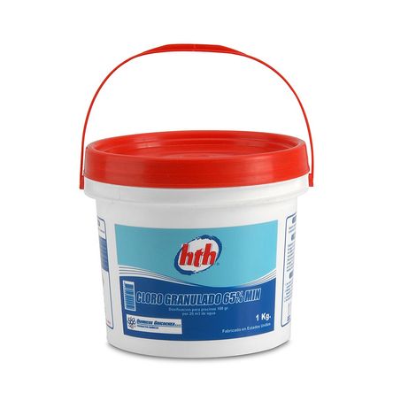 Cloro Granulado para piscinas 65% 1 kg Hth