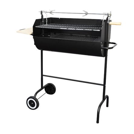Parrilla de Carbón Orange Modelo HFYH004B Negro con Rostizador