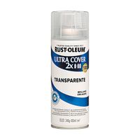 Spray Acrílico Transparente Ultra Cover 340g Secado Rápido