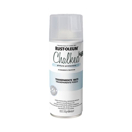 Spray Chalked Transparente Mate 340 gramos Rust Oleum Spray Chalked Transparente Mate 340 gramos Rust Oleum