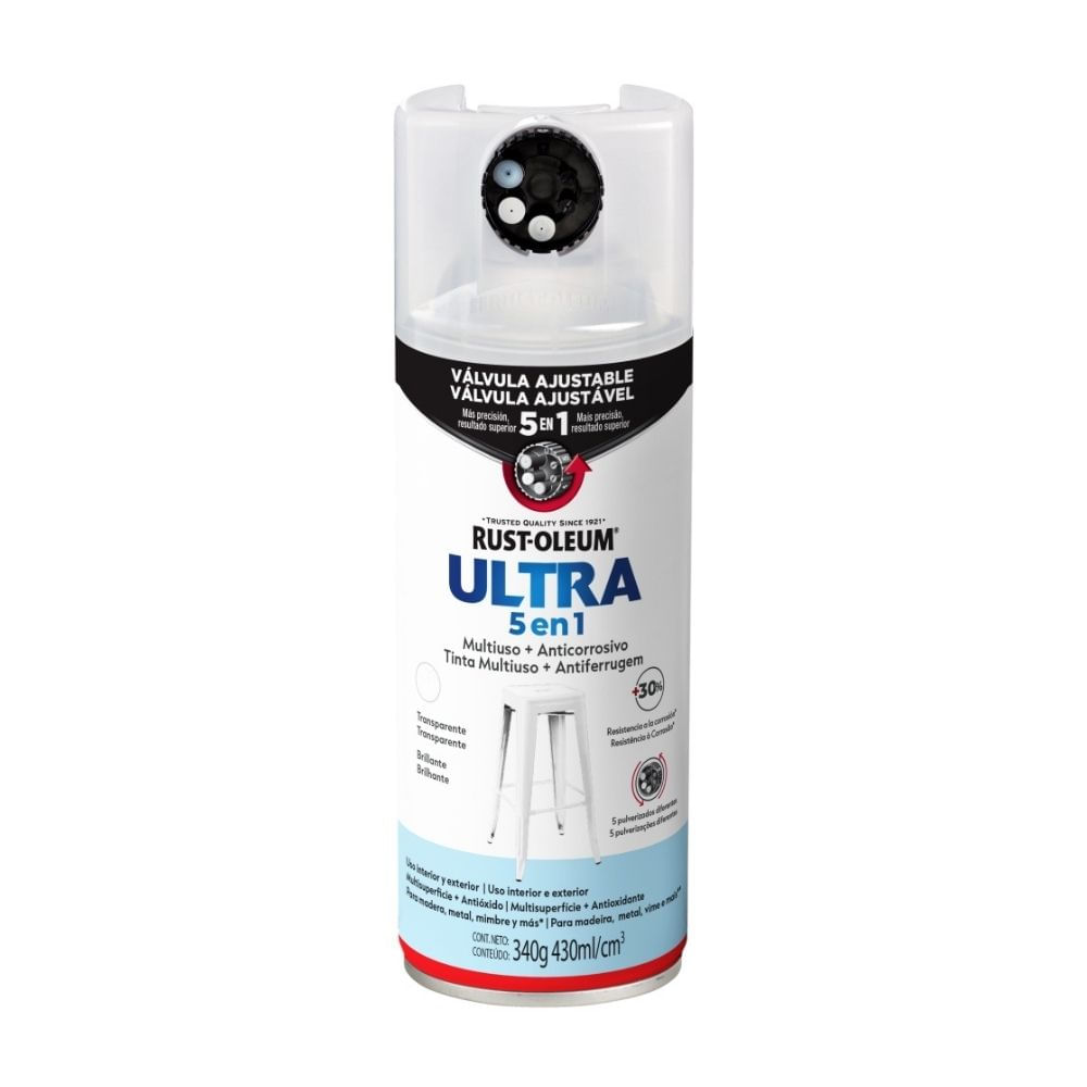 Spray Ultra 5 en 1 Transparente Brillante Spray Ultra 5 en 1 Transparente Brillante