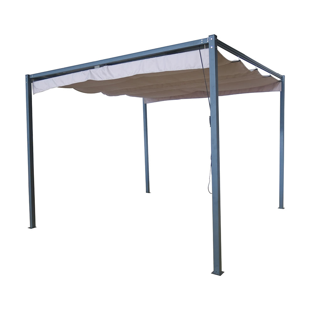 Pergola Recta 300x300cm Beige