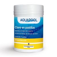 Cloro en Pastilla Aquapool Desinfectante de Piscinas 1 kg