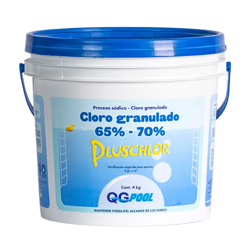 Cloro Granulado Pluschlor 4 kg Desinfectante para Piscinas
