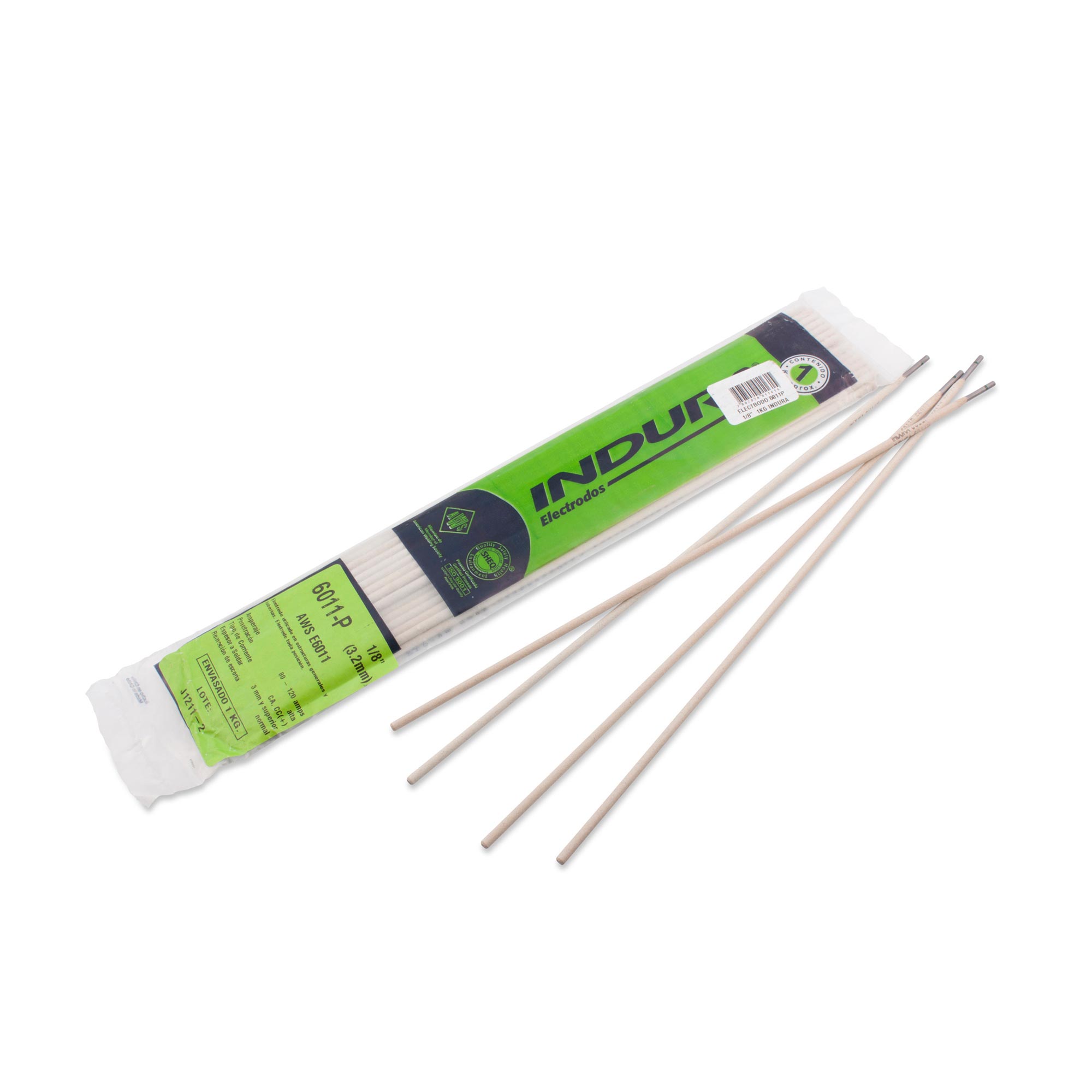 Electrodo 6011P 1/8" 1kg Indura