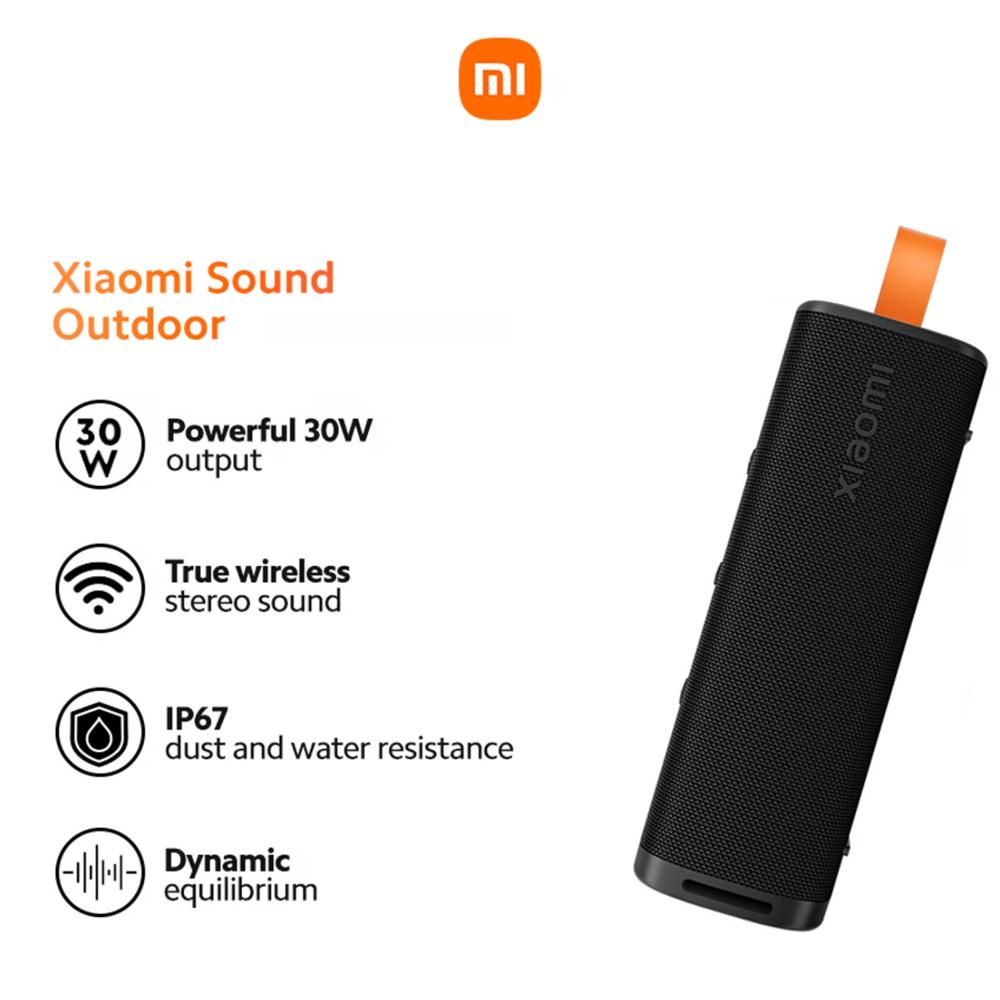 Parlante Bluetooth Xiaomi Outdoor 30W IP67 Stereo Black