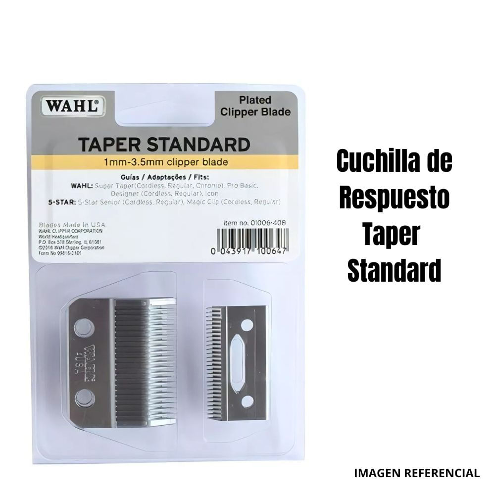 Cuchilla de Repuesto Wahl 1 mm-3.5 mm Taper Standard