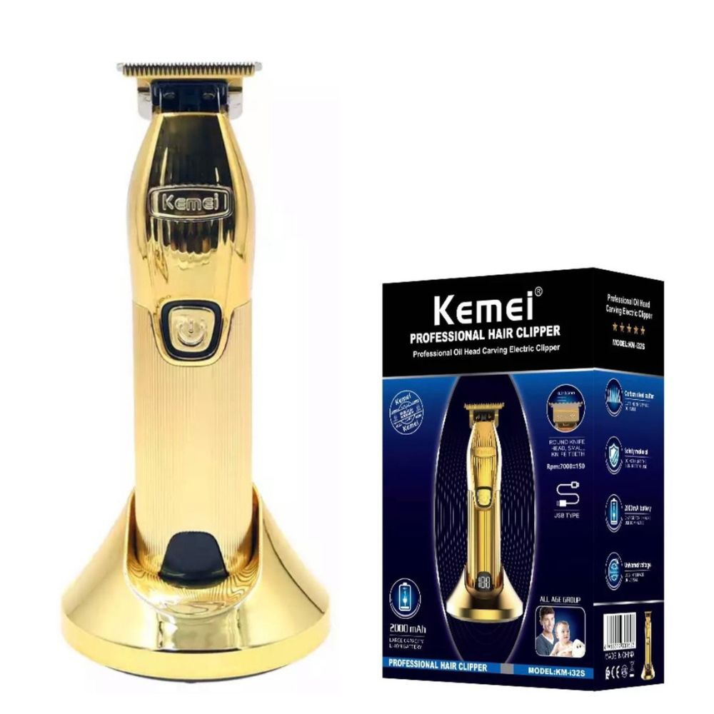 Trimmer Kemei con Base KM-I32S