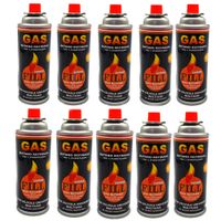 10 Gas Butano Ultra Refinado Valvula Universal Cocinillas Fill