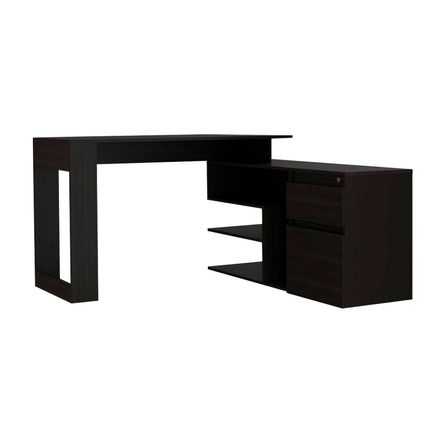 Escritorio Alteza negro madera Tuhome