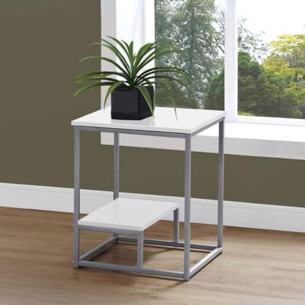 Mesa Auxiliar Industrial Batons Blanco Coricha Home