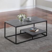 Mesa de Centro Industrial Batons Roble Gris Coricha Home