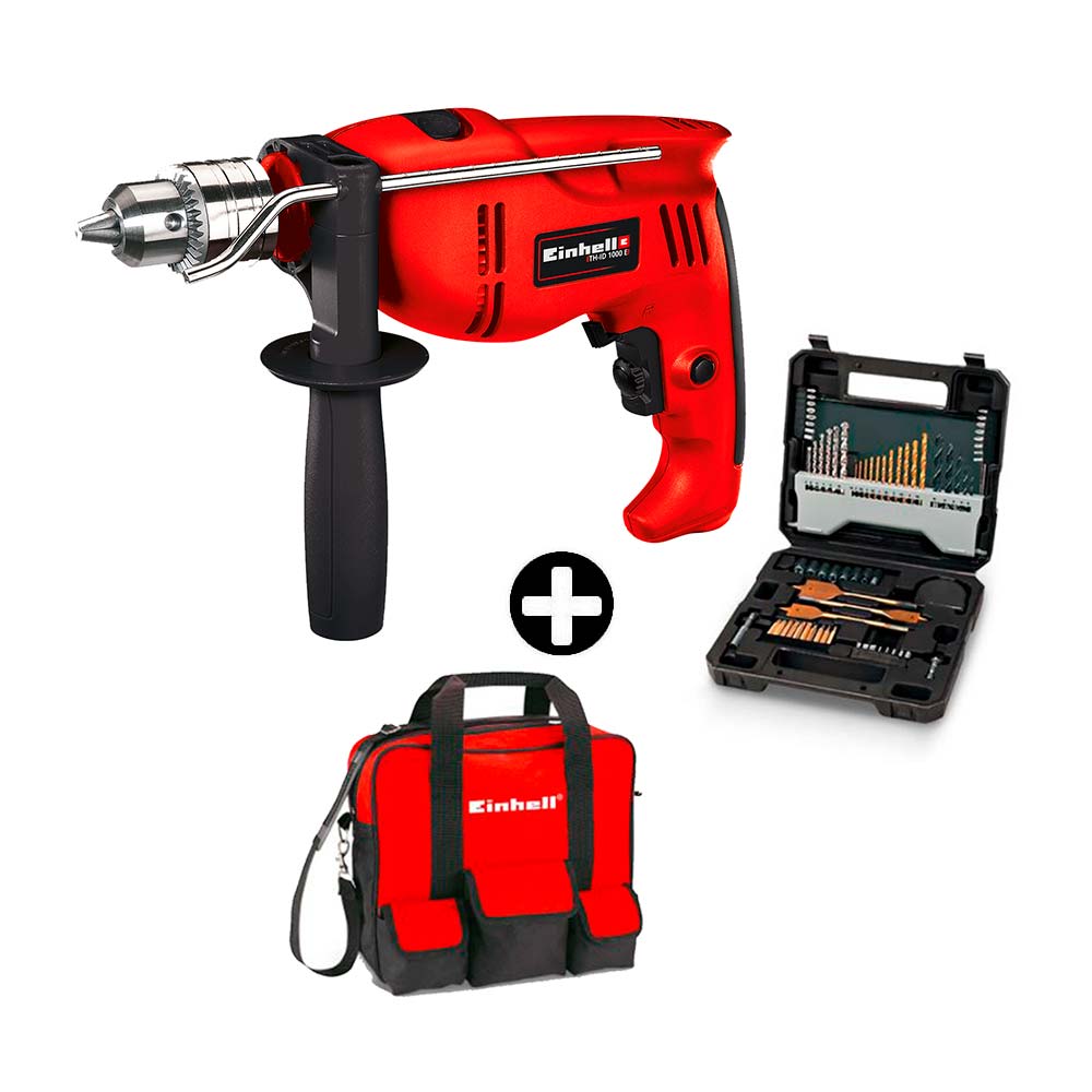 Taladro Percutor Einhell TH-ID1000E 1010W Kit 1/2""