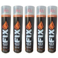 5 Gas Butano FIX Ultra Refinado Recarga Todo Tipo Encendedores Soplete