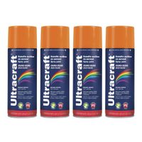 Pintura Spray Color Amarillo x4 Unidades Ultracraft 40040-4