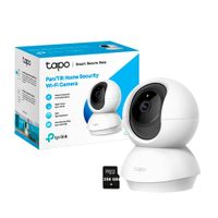 Cámara de Vigilancia Tapo C210 2K 3MP Tp-Link Wi-Fi Gira 360 + SD 256GB