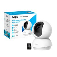 Cámara de Vigilancia Tapo C210 2K 3MP Tp-Link Wi-Fi Gira 360 + SD 64GB