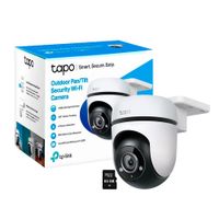 Cámara de Vigilancia Tapo C500 Full HD 2Mp Tp-Link Wi-Fi Exterior Gira 360 + SD 64GB