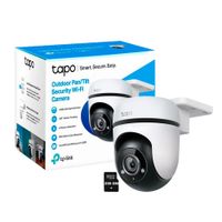 Cámara de Vigilancia Tapo C500 Full HD 2Mp Tp-Link Wi-Fi Exterior Gira 360 + SD 256GB