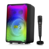 Parlante Bluetooth Eversound Flaming bocina de 8"" EV 1000 Con micrófono Alambrico