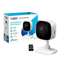Cámara de Vigilancia Tapo C100 Full HD 2Mp Tp-Link Wi-Fi Interior + SD 128GB
