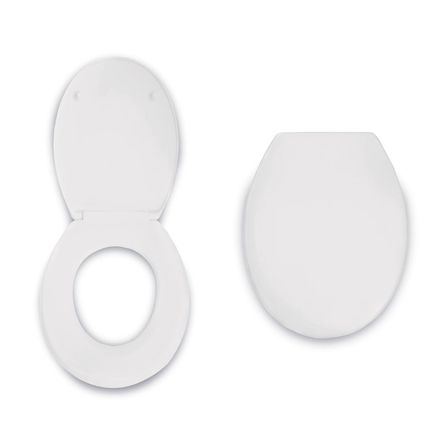 Asiento de Inodoro Redondo Plástico Orange Modelo AB0003 Blanco