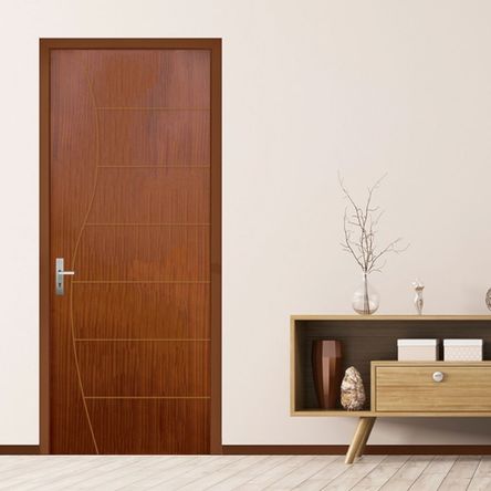 Puerta Sienna Enchapada Sapelli HDF/Pino 75x207cm Dimfer Puerta Sienna Enchapada Sapelli HDF/Pino 75x207cm Dimfer