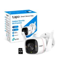 Cámara de Vigilancia Tapo C320WS 2K 4MP Tp-Link Wi-Fi Exterior + SD 64GB